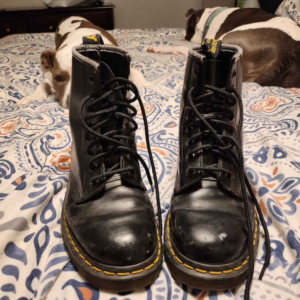 Dr. Martens Black Leather Boots